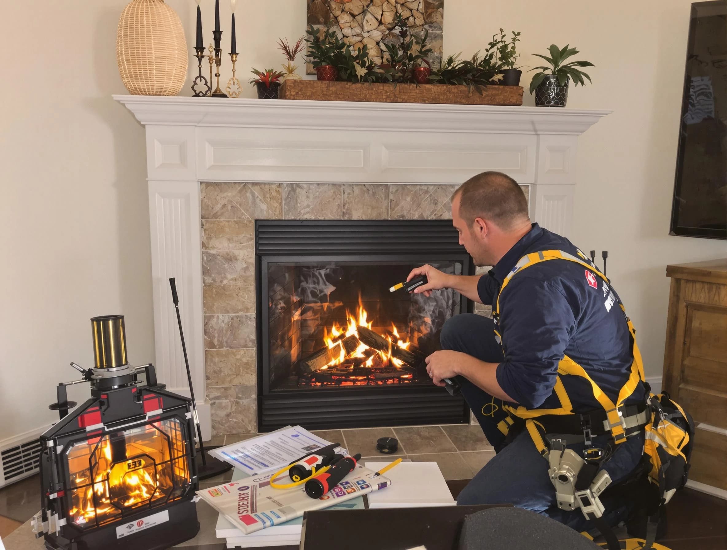 Safety-focused fireplace inspection by Northglenn Chimney Sweep in Northglenn, CO