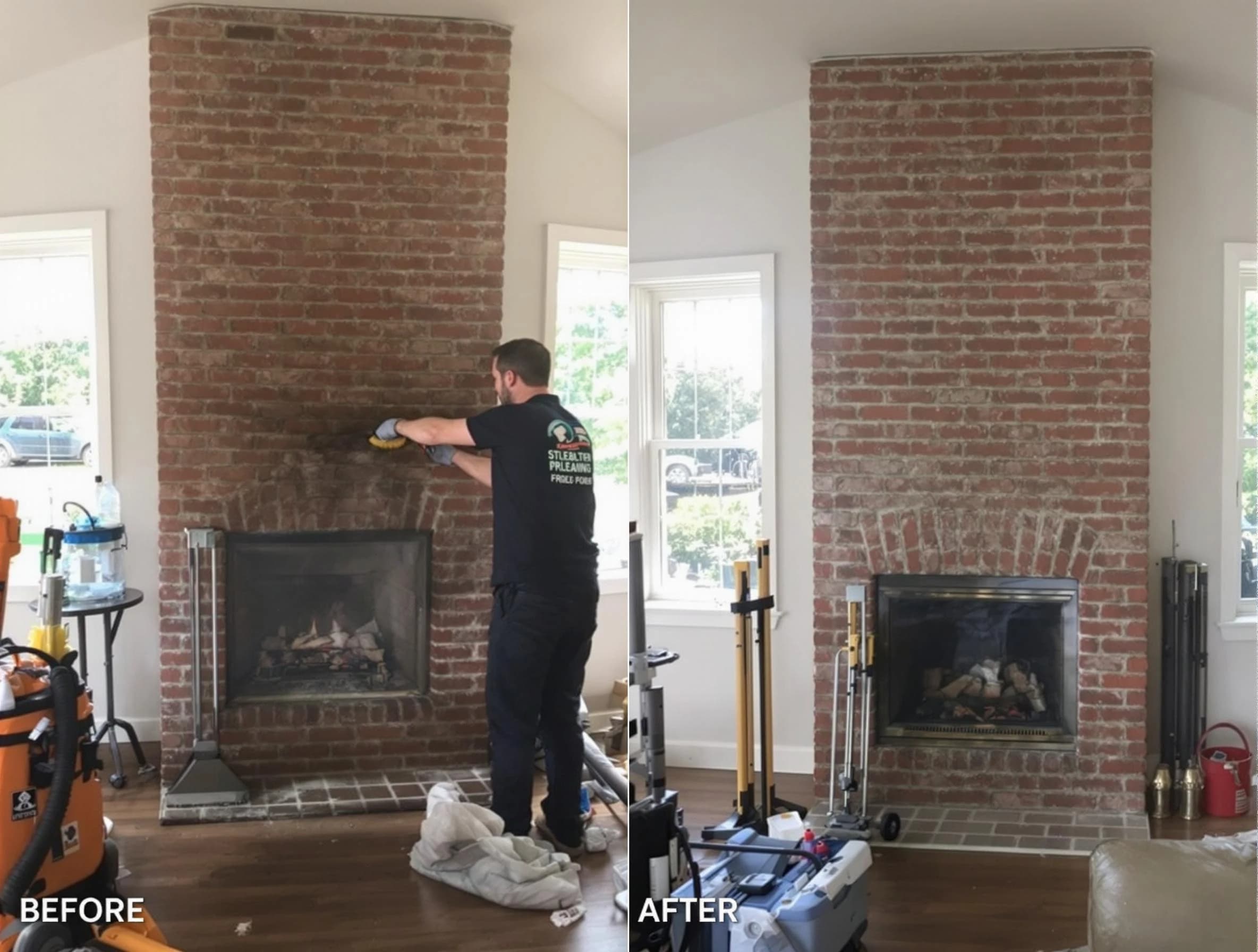 Finished chimney sweeping service by Northglenn Chimney Sweep in Northglenn, CO