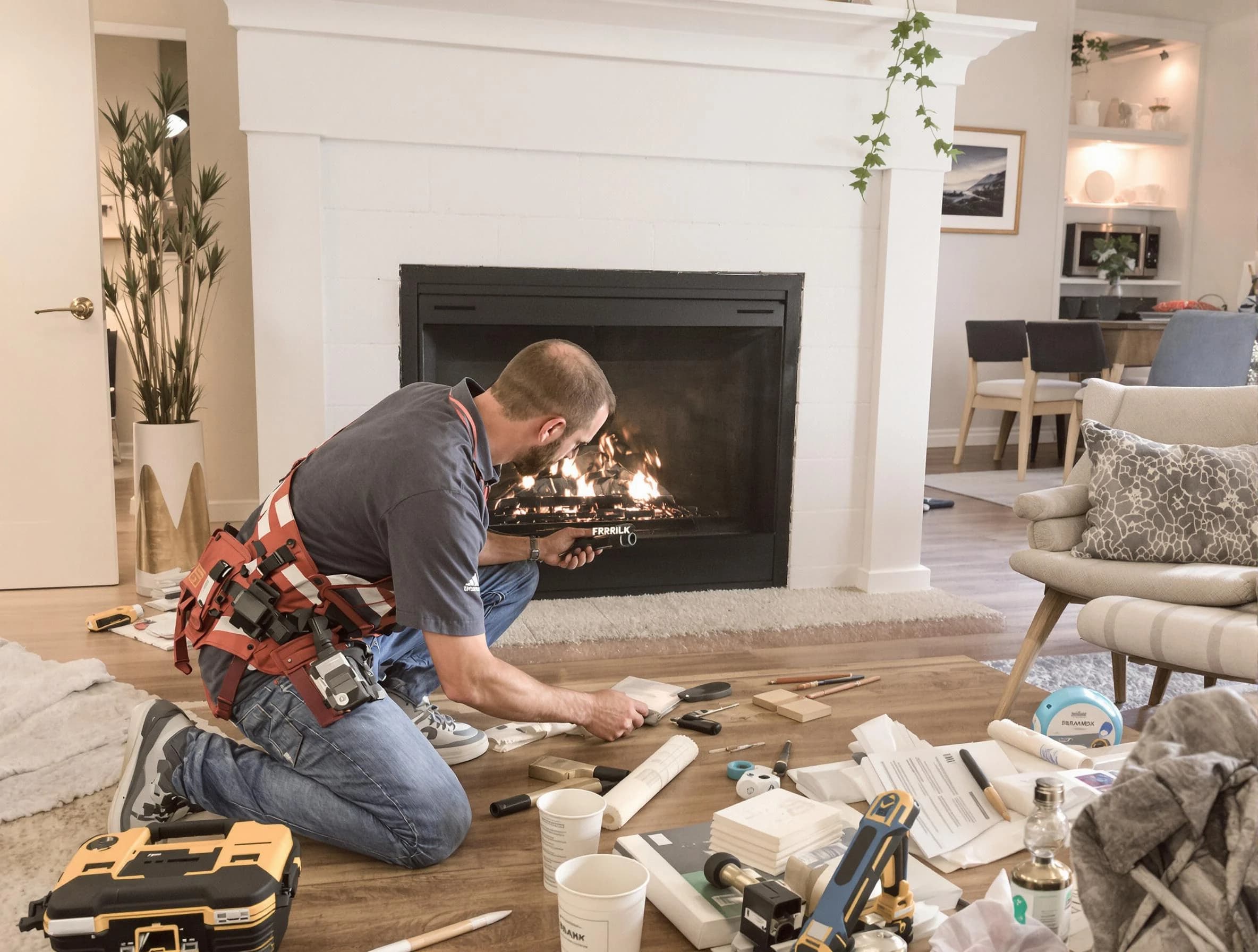 Northglenn Chimney Sweep performing fireplace repair in Northglenn, CO
