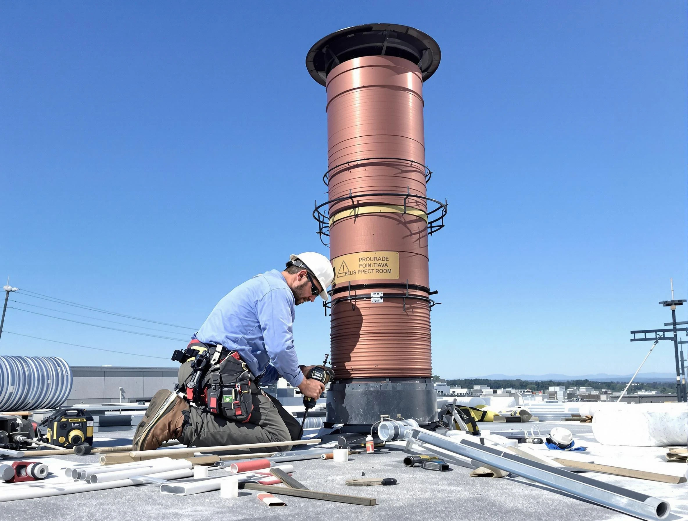 Installed chimney liner by Northglenn Chimney Sweep in Northglenn, CO