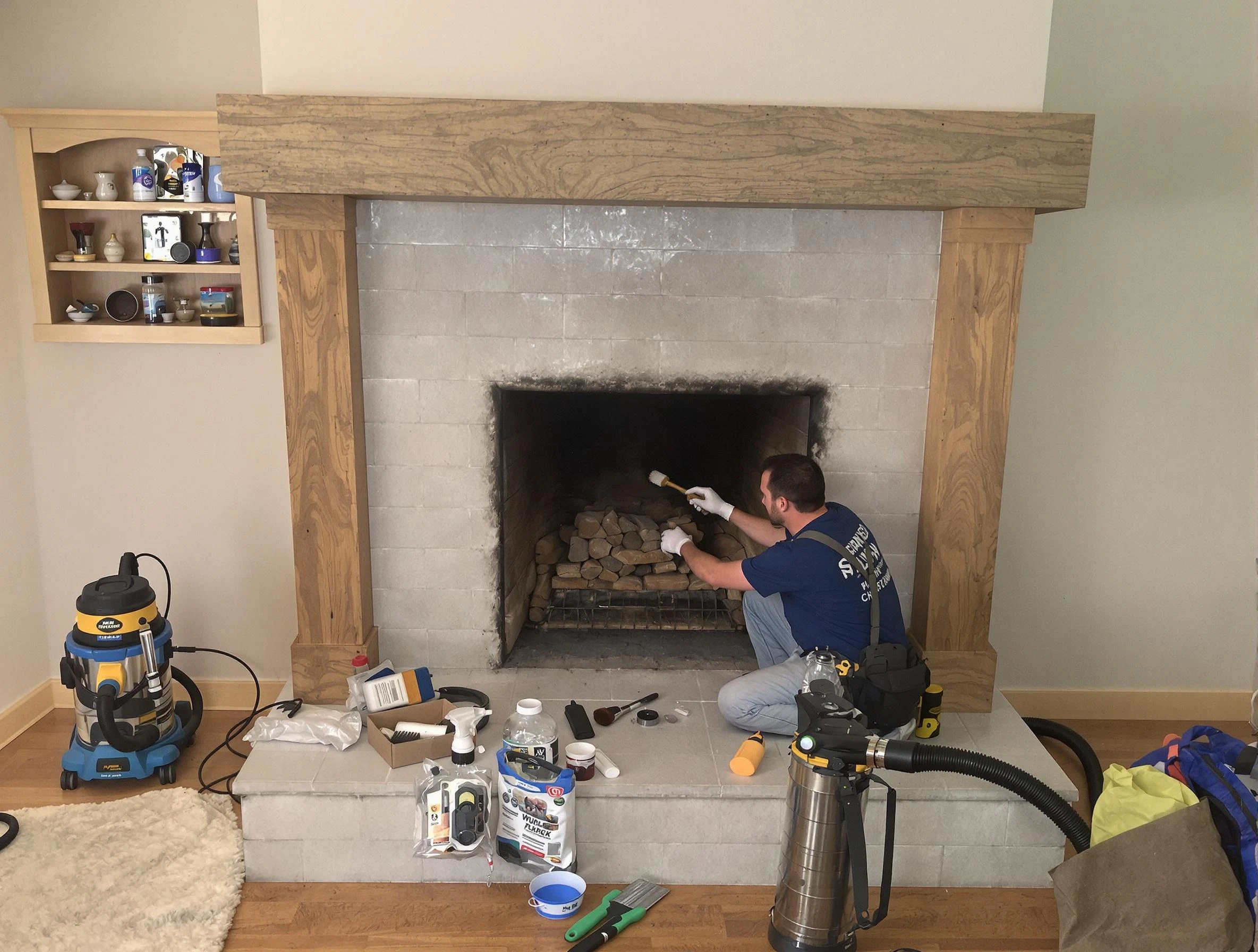 Detailed creosote removal process by Northglenn Chimney Sweep in Northglenn, CO