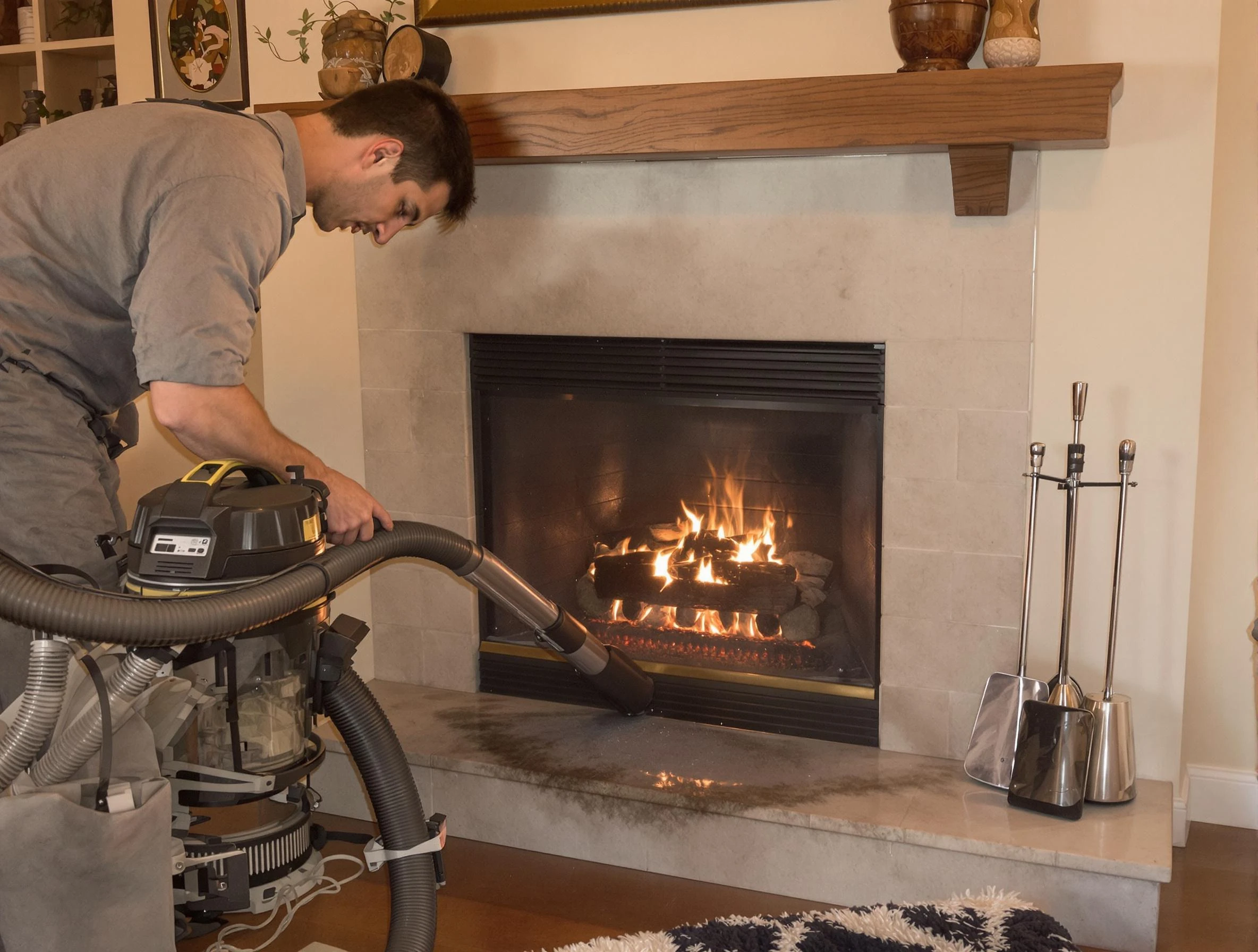 Routine fireplace upkeep by Northglenn Chimney Sweep in Northglenn, CO